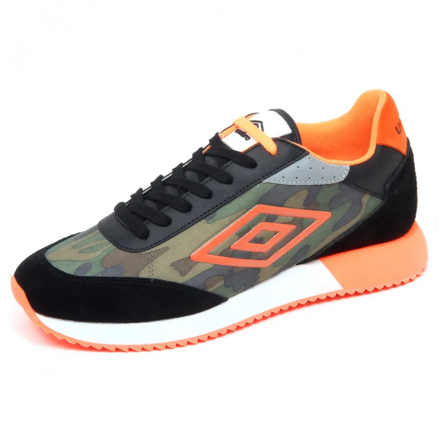 F6066 sneaker uomo black/camouflage UMBRO scarpe running shoe man