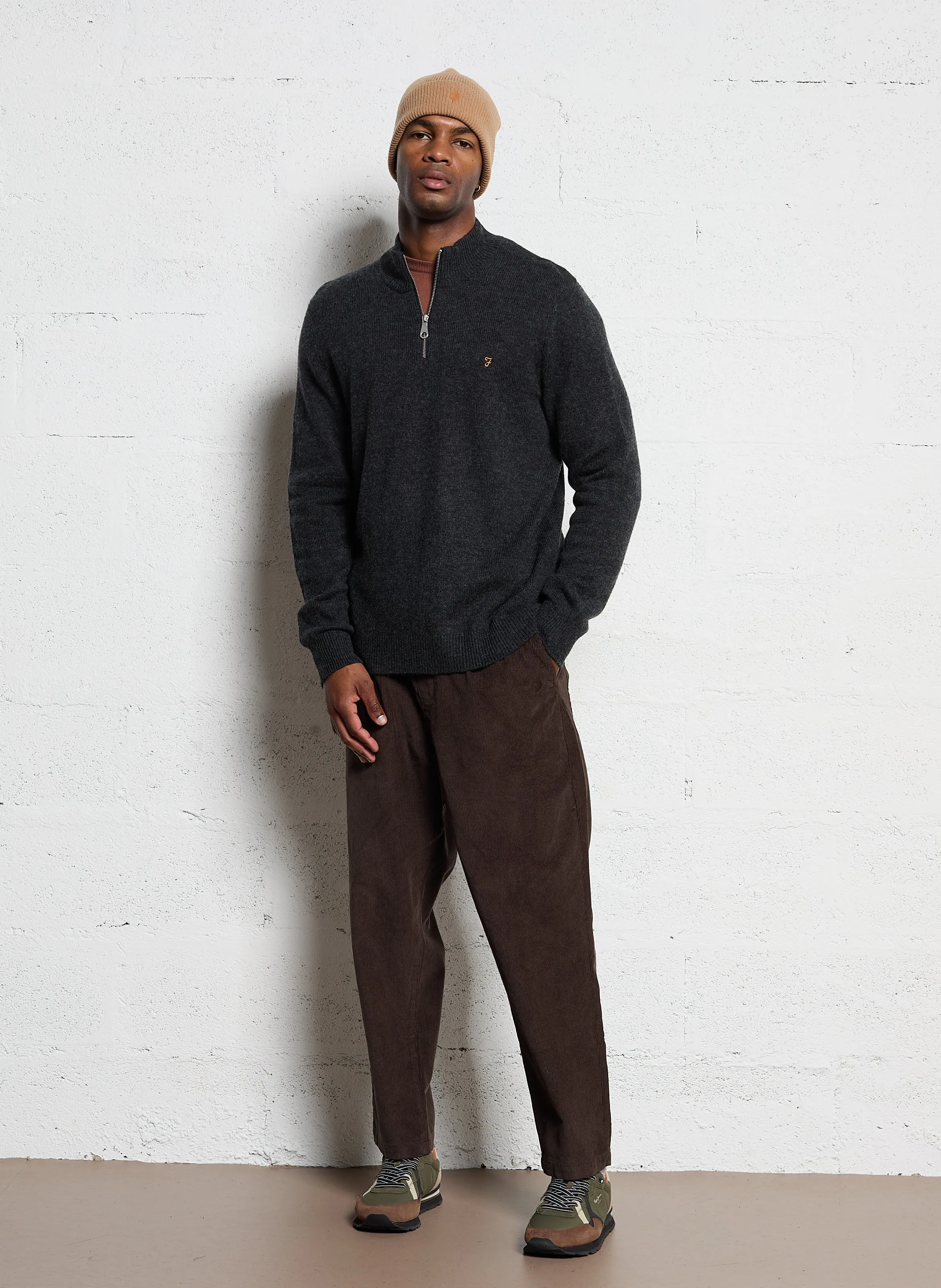  FARAH   HAWTIN - Pantalone dritto in cotone | Marrone
