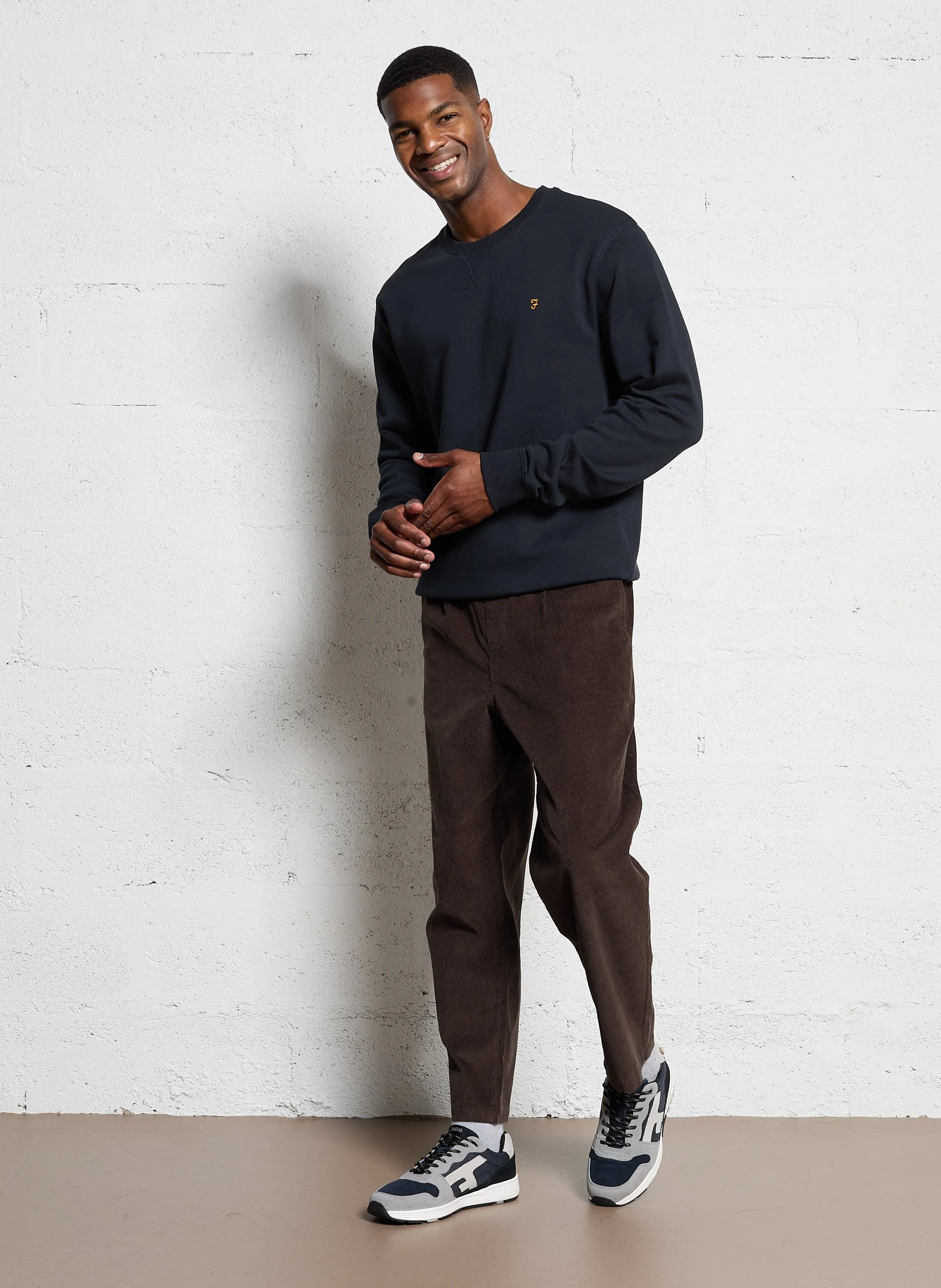  FARAH   HAWTIN - Pantalone dritto in cotone | Marrone