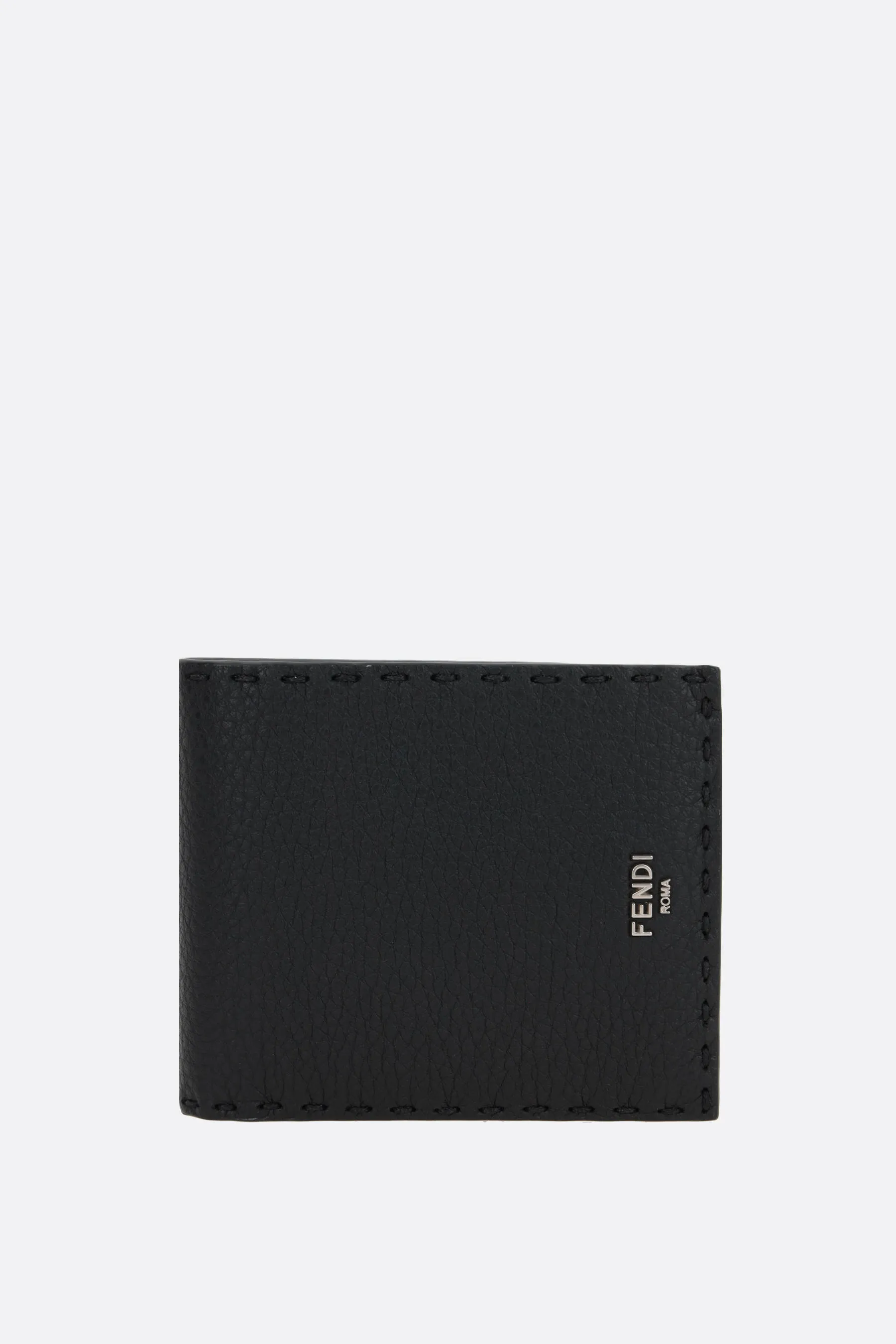  FENDI portafogli billfold Selleria in pelle martellata 