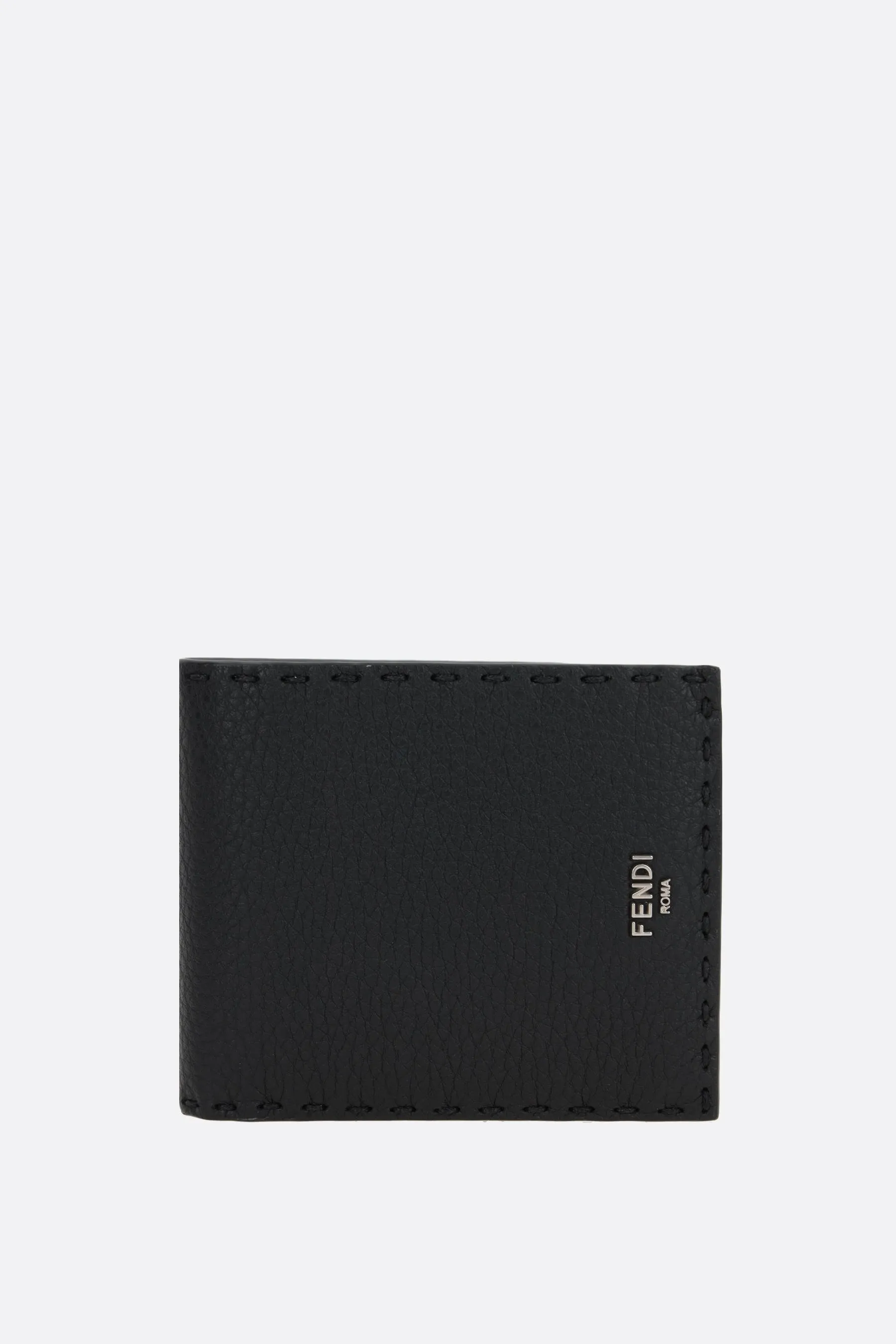  FENDI portafogli billfold Selleria in pelle martellata 