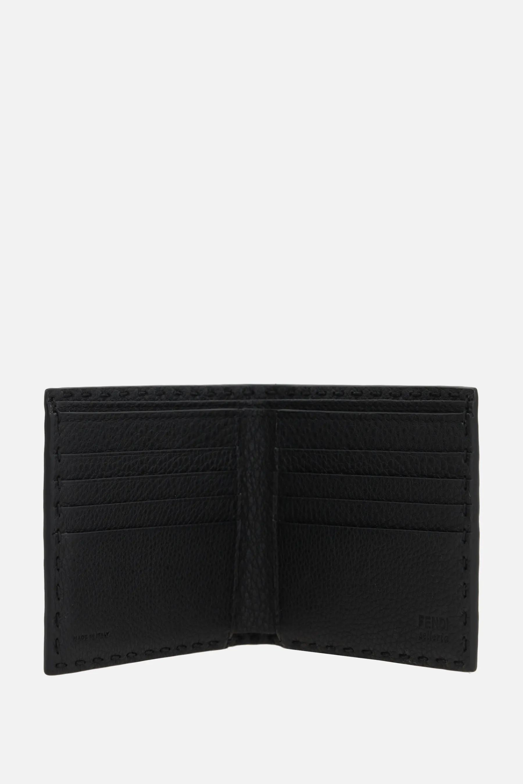  FENDI portafogli billfold Selleria in pelle martellata 