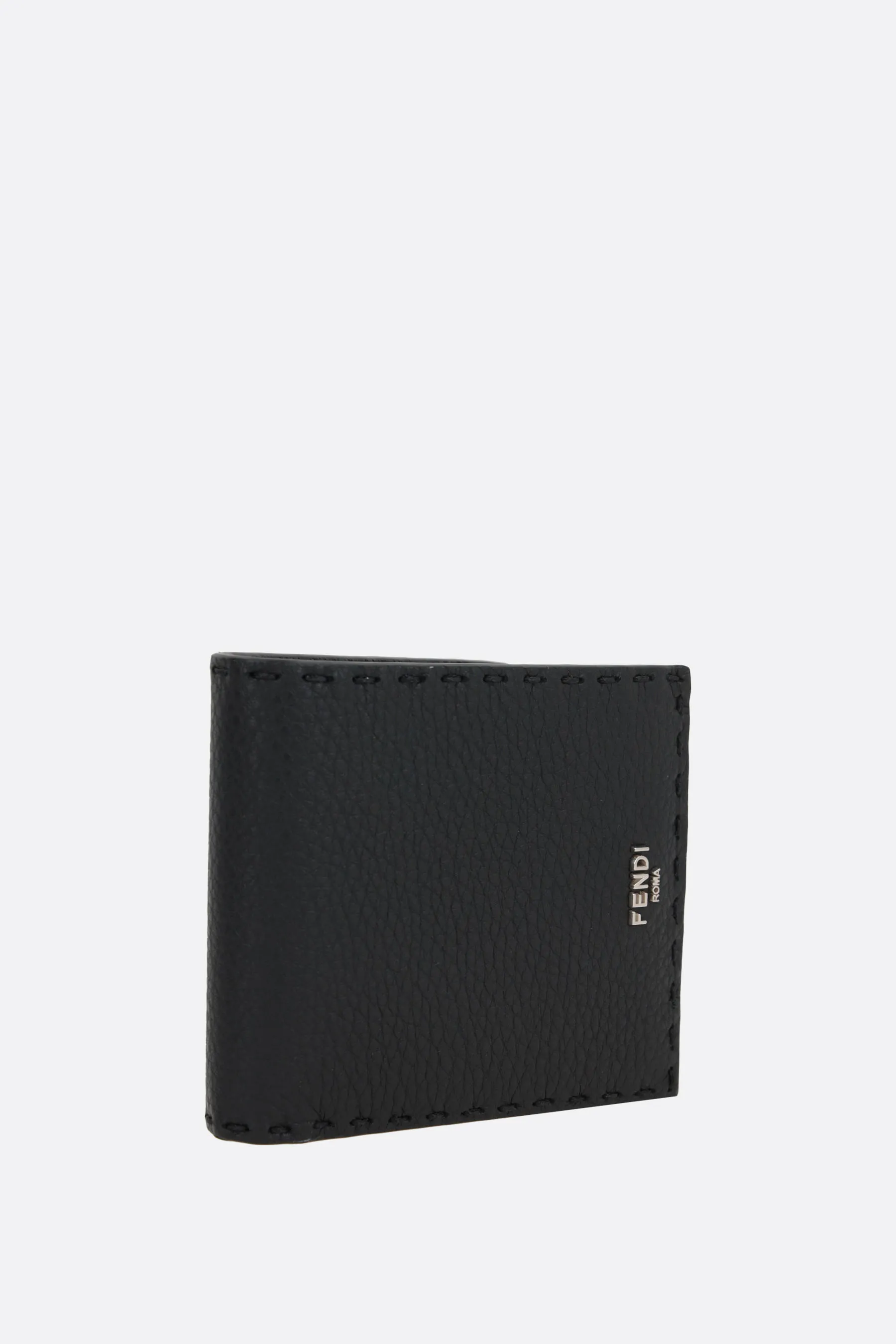  FENDI portafogli billfold Selleria in pelle martellata 