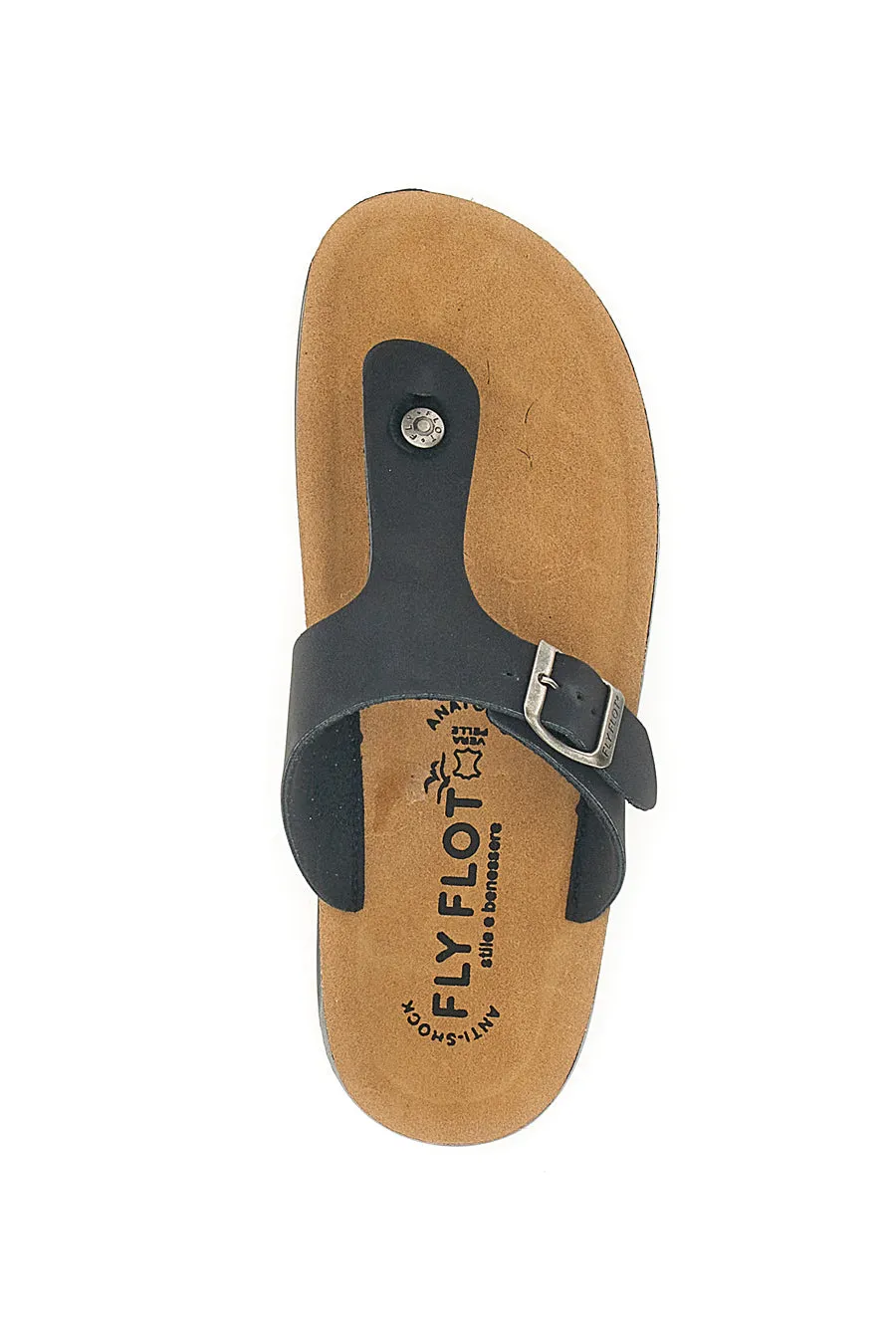   FLY FLOT Ciabatte Infradito Nere Comfort Made in Italy Fly Flot 782154