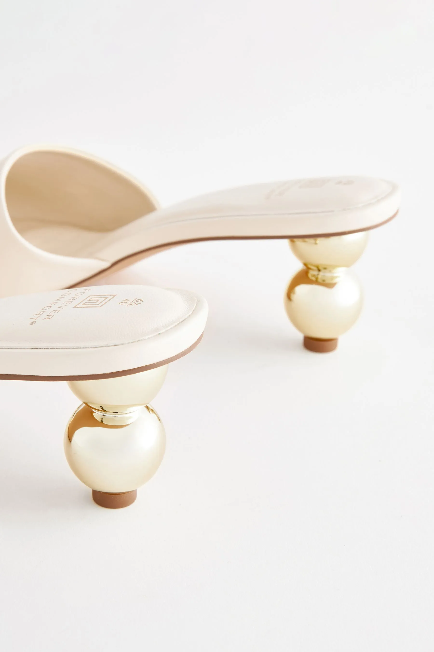Forever Comfort - Sabot con tacco a palloncino e punta quadrata