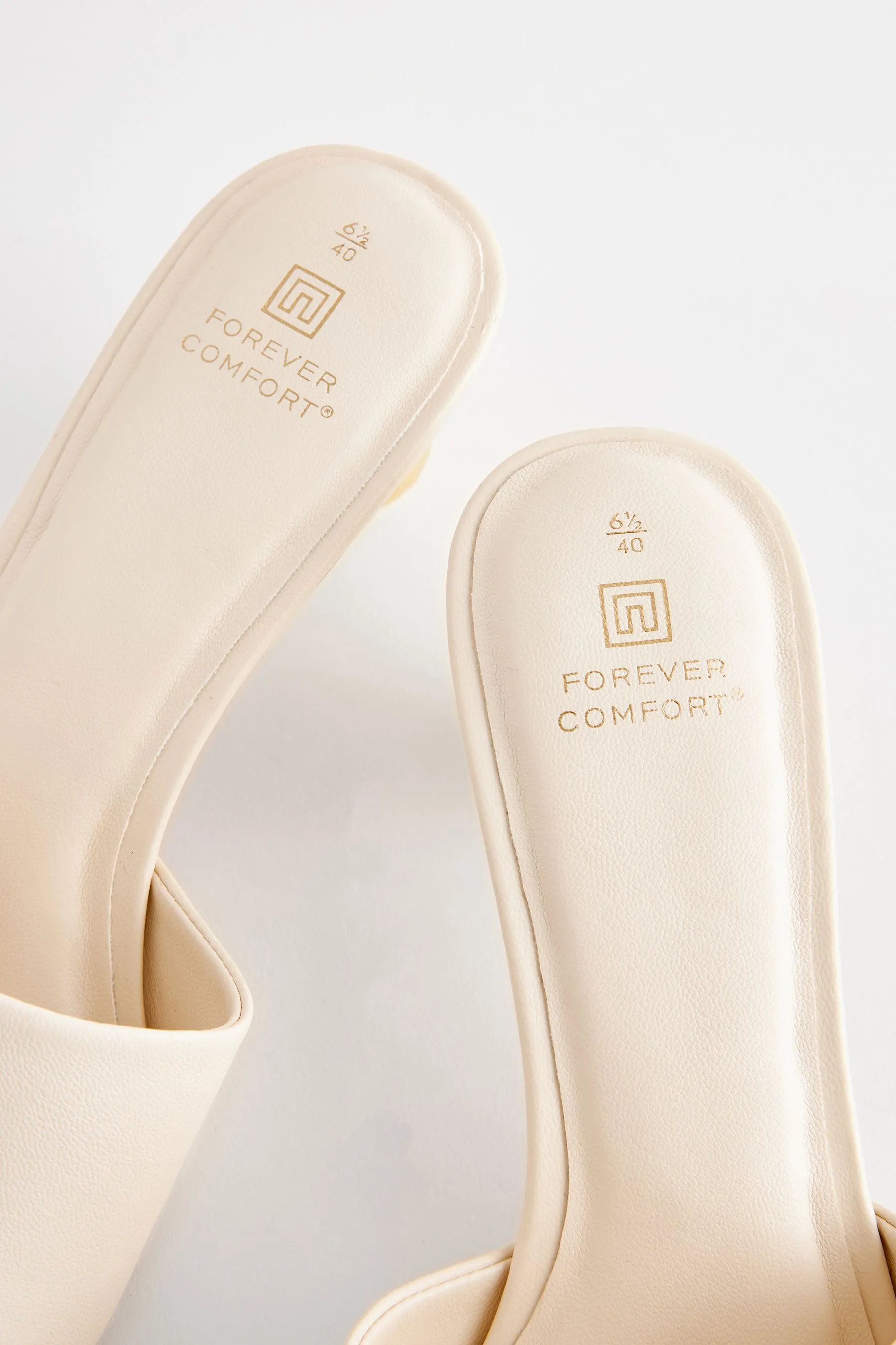 Forever Comfort - Sabot con tacco a palloncino e punta quadrata
