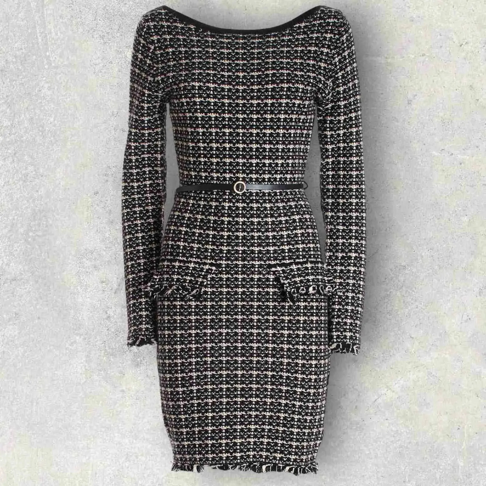 Fracomina – Abito aderente in tweed
