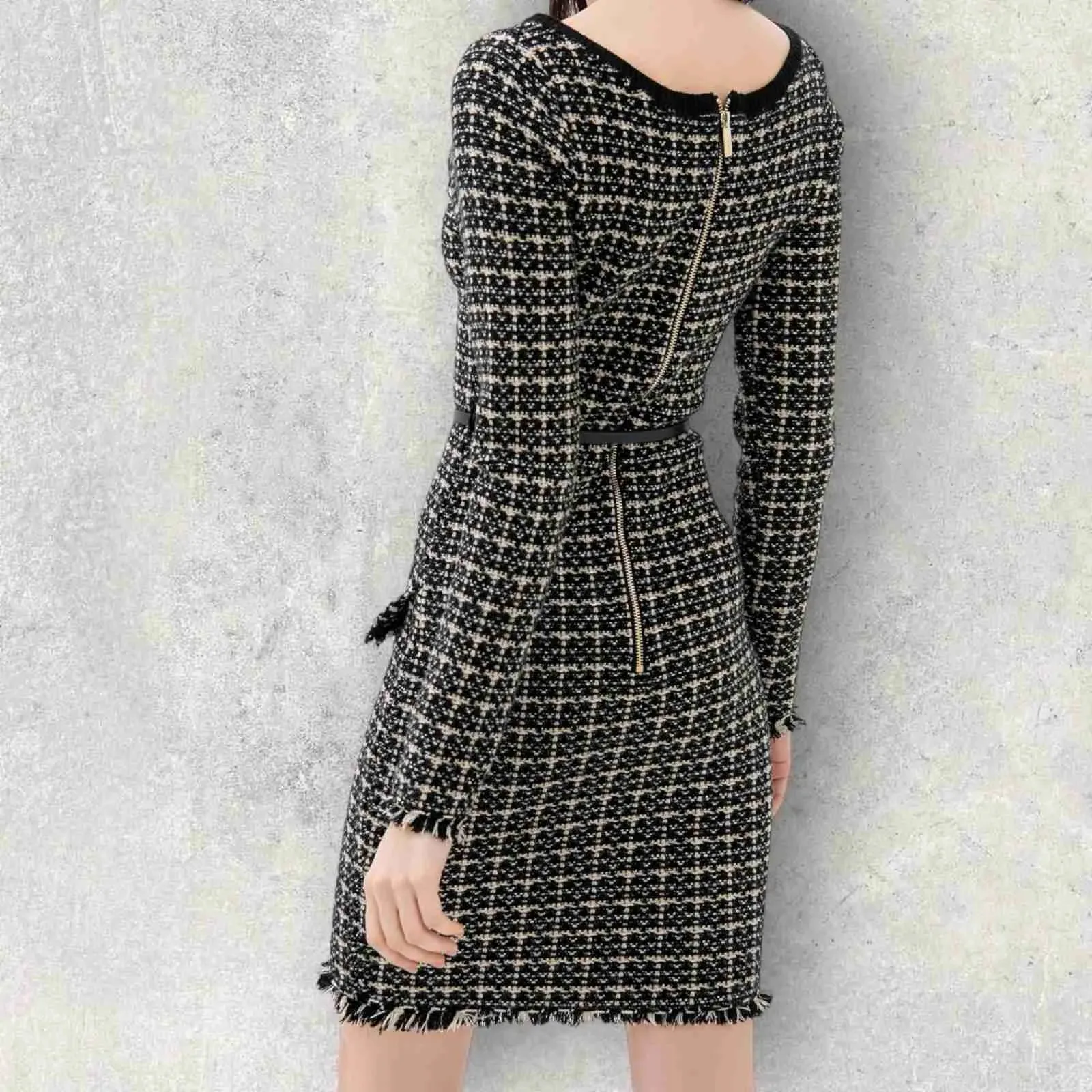 Fracomina – Abito aderente in tweed
