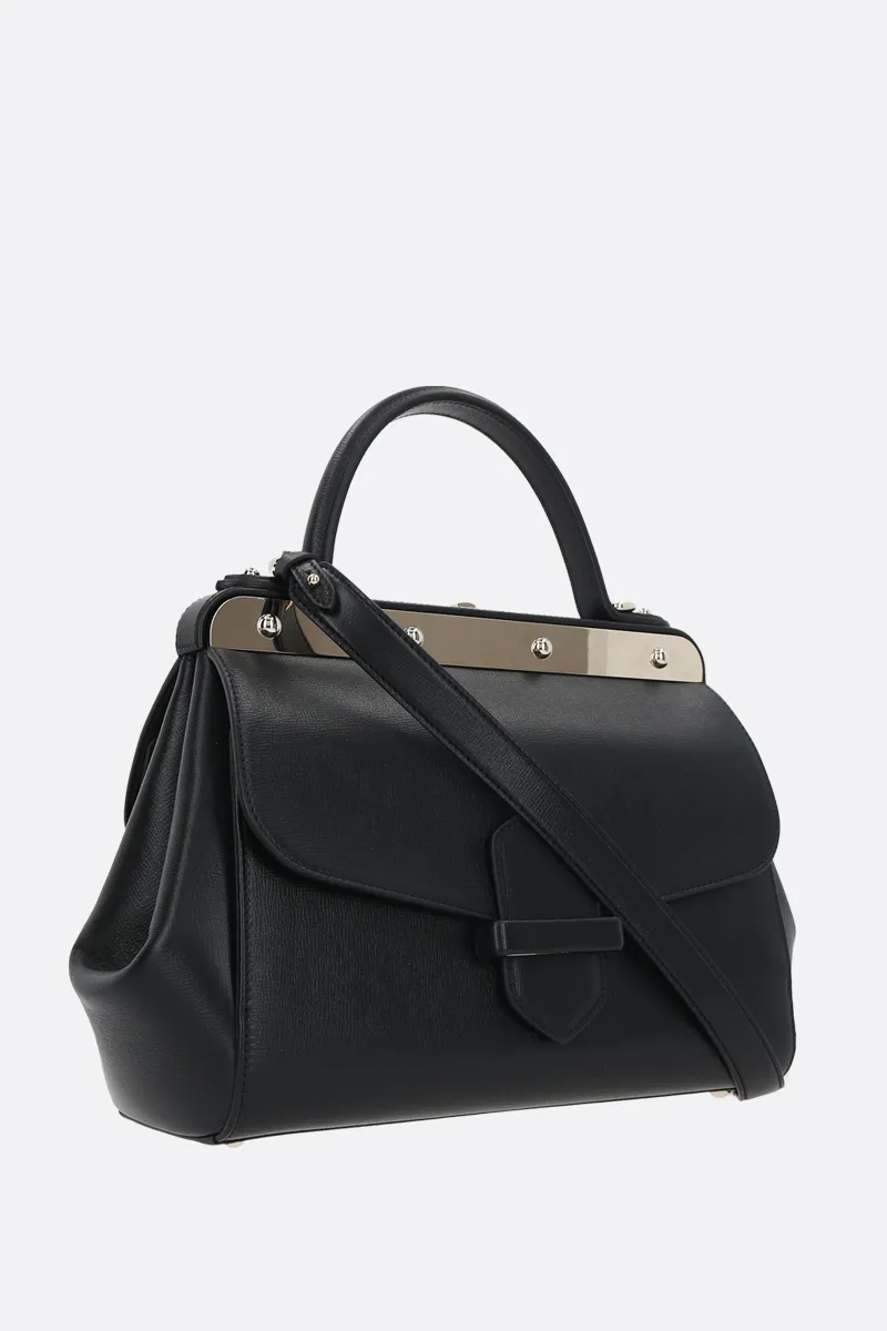 FRANZI borsa a mano Margherita media in pelle texturizzata