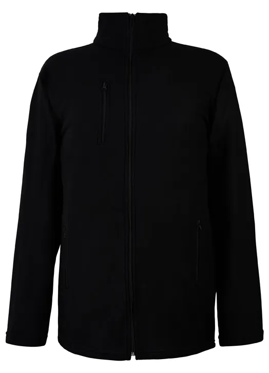 Giacca in pile EUROSTAT 51-761-15 per  Unisex, col. Nero, XL, in 2% fibre antistatiche, 98% micropoliestere