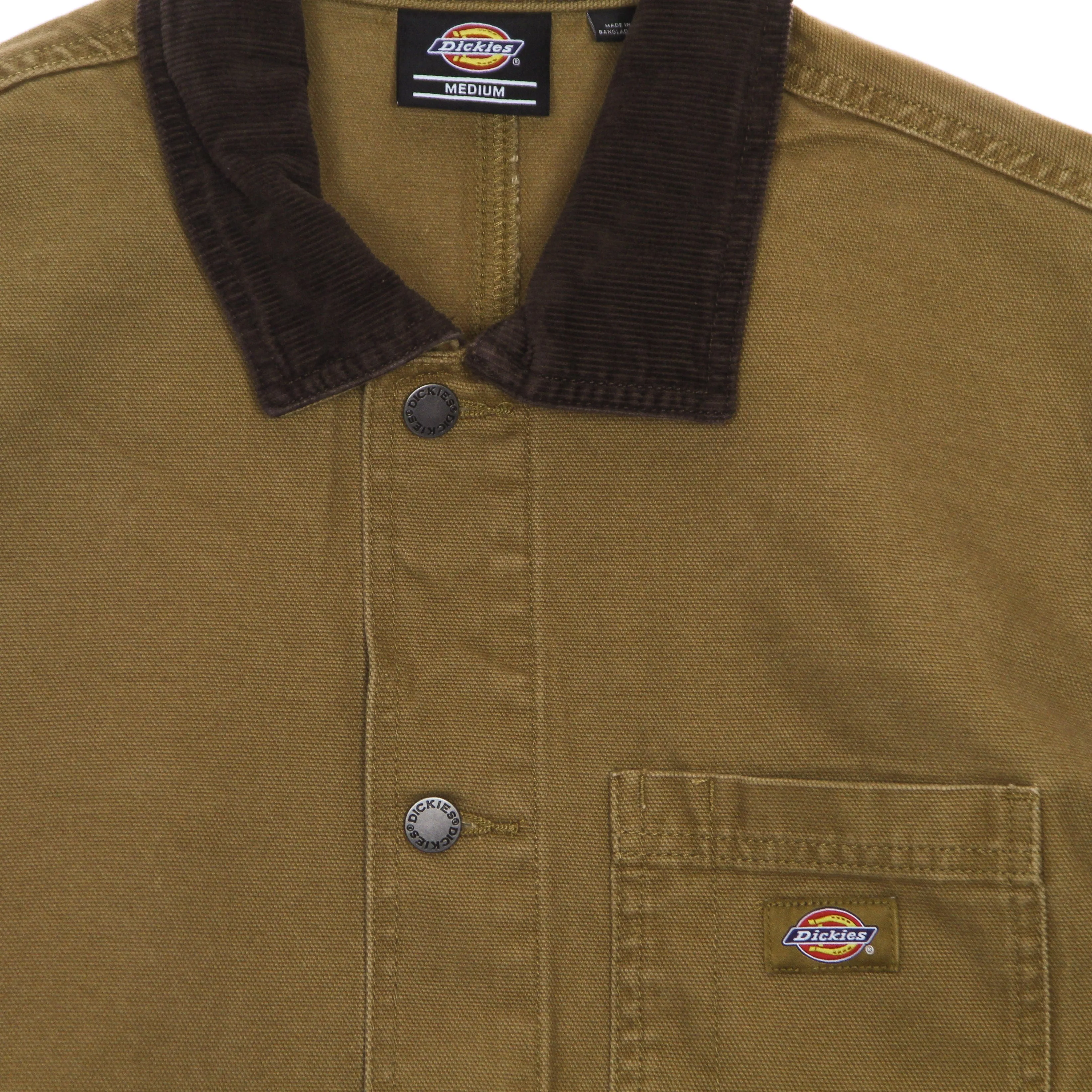 Giacca Workwear Uomo Duck Canvas Summer Chore Coat Stone Washed Brown Duck