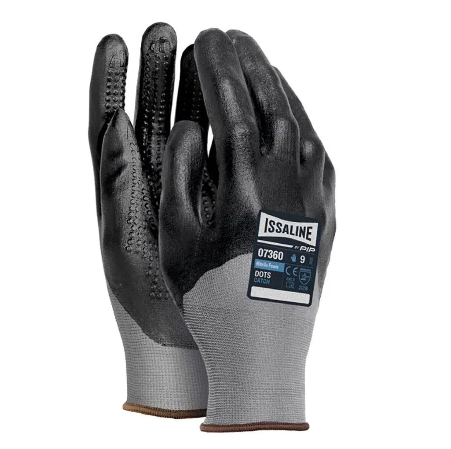 Guanti da lavoro ISSALINE 07360, Tg. 10, in Nylon, col. Grigio