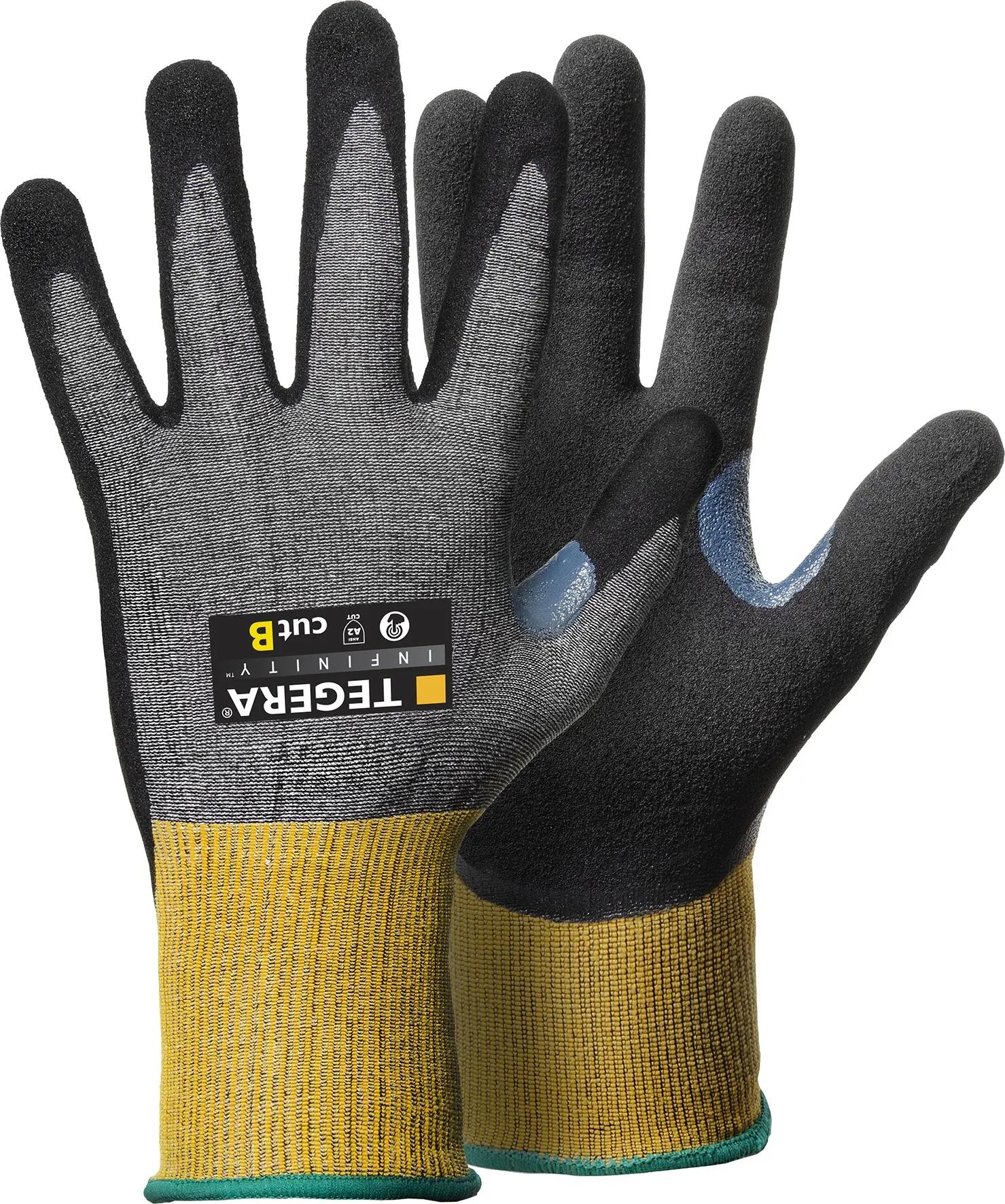 Guanti da lavoro Tegera 8805, Tg. 5, XXS, in Filo di carbonio, HPPE, Nylon, Filato in fibra di acciaio inox, col.