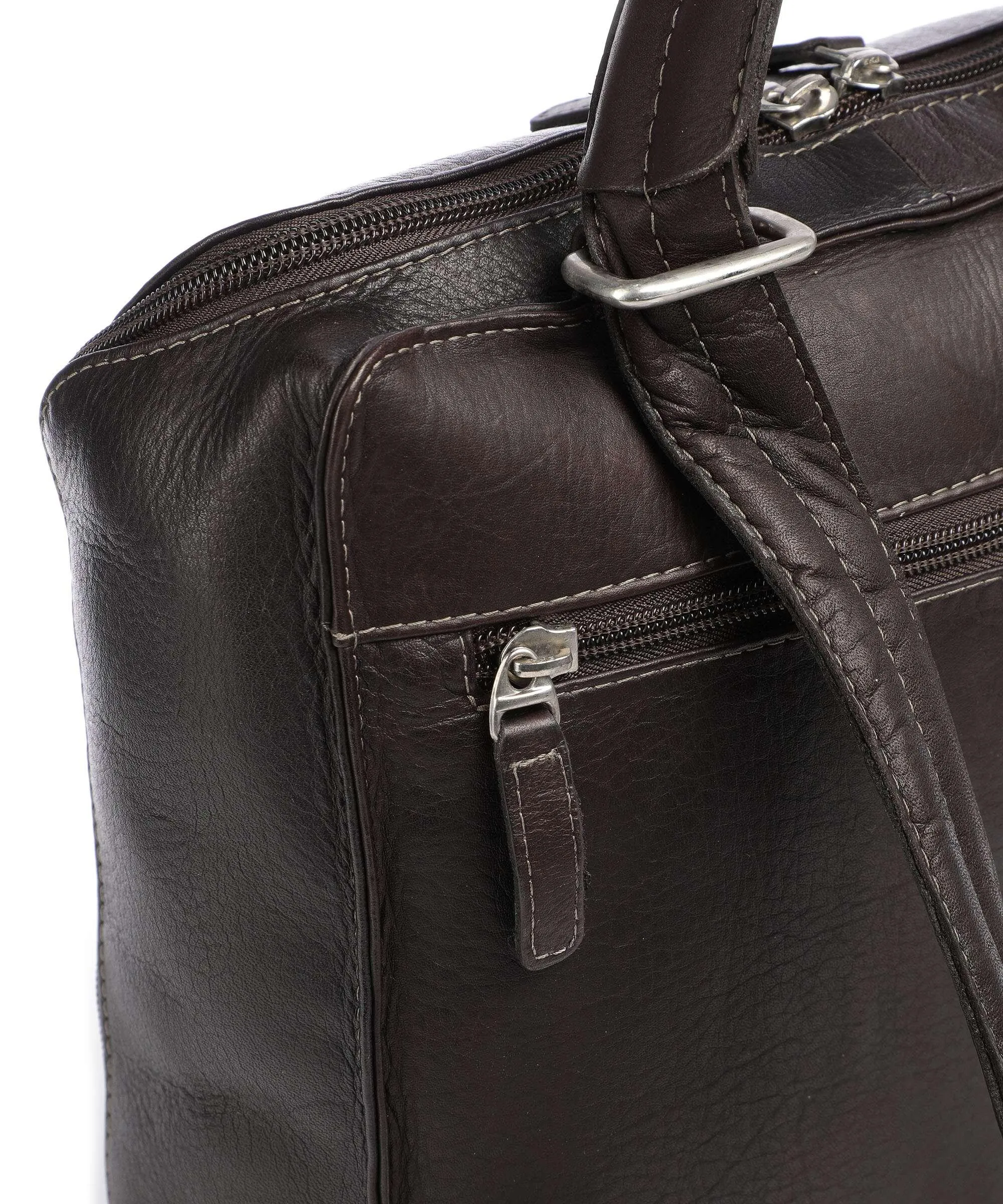 Harold's Campo Zaino 13″ pelle di vacchetta grana marrone scuro  