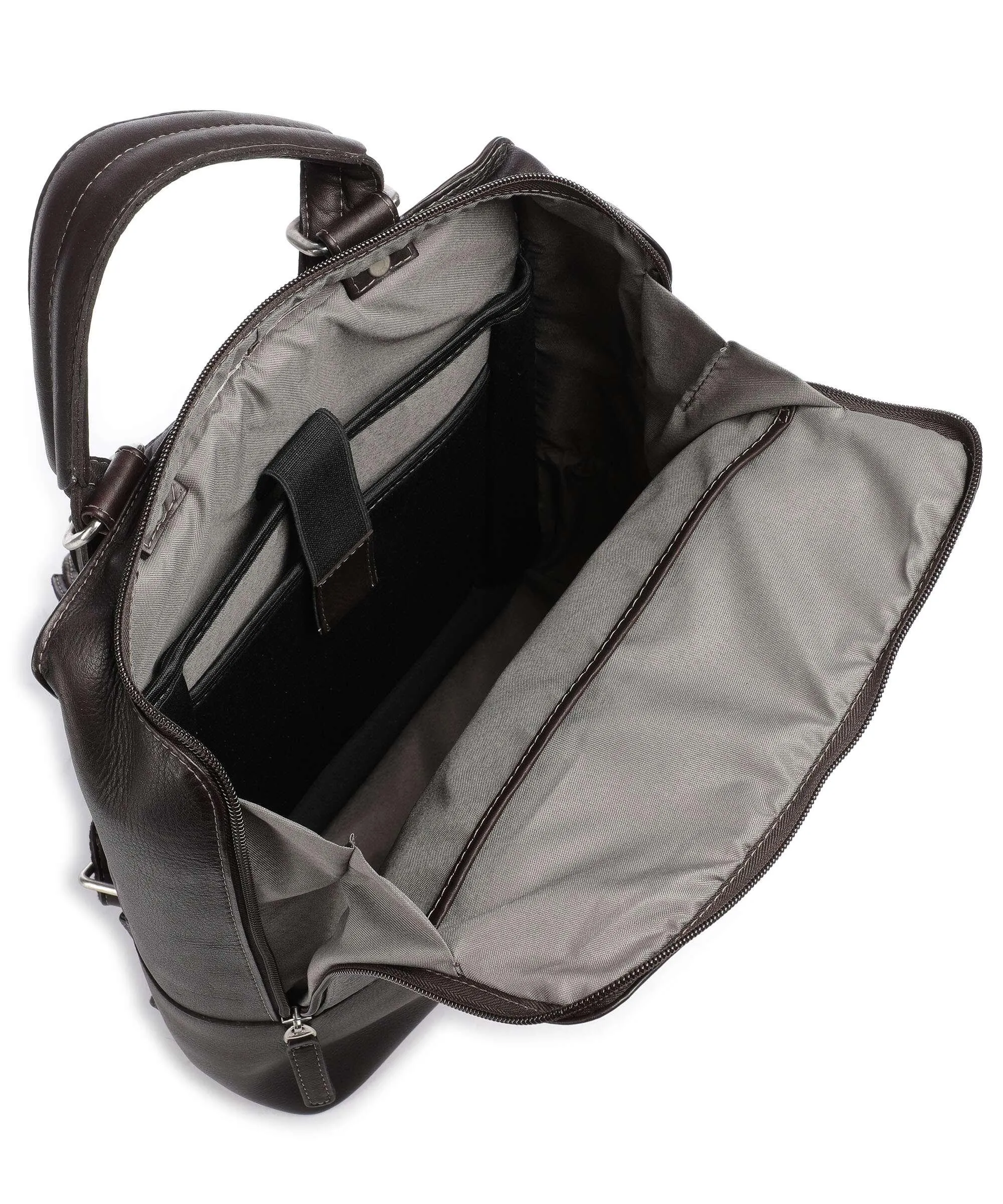  Harold's Campo Zaino 13″ pelle di vacchetta grana marrone scuro  