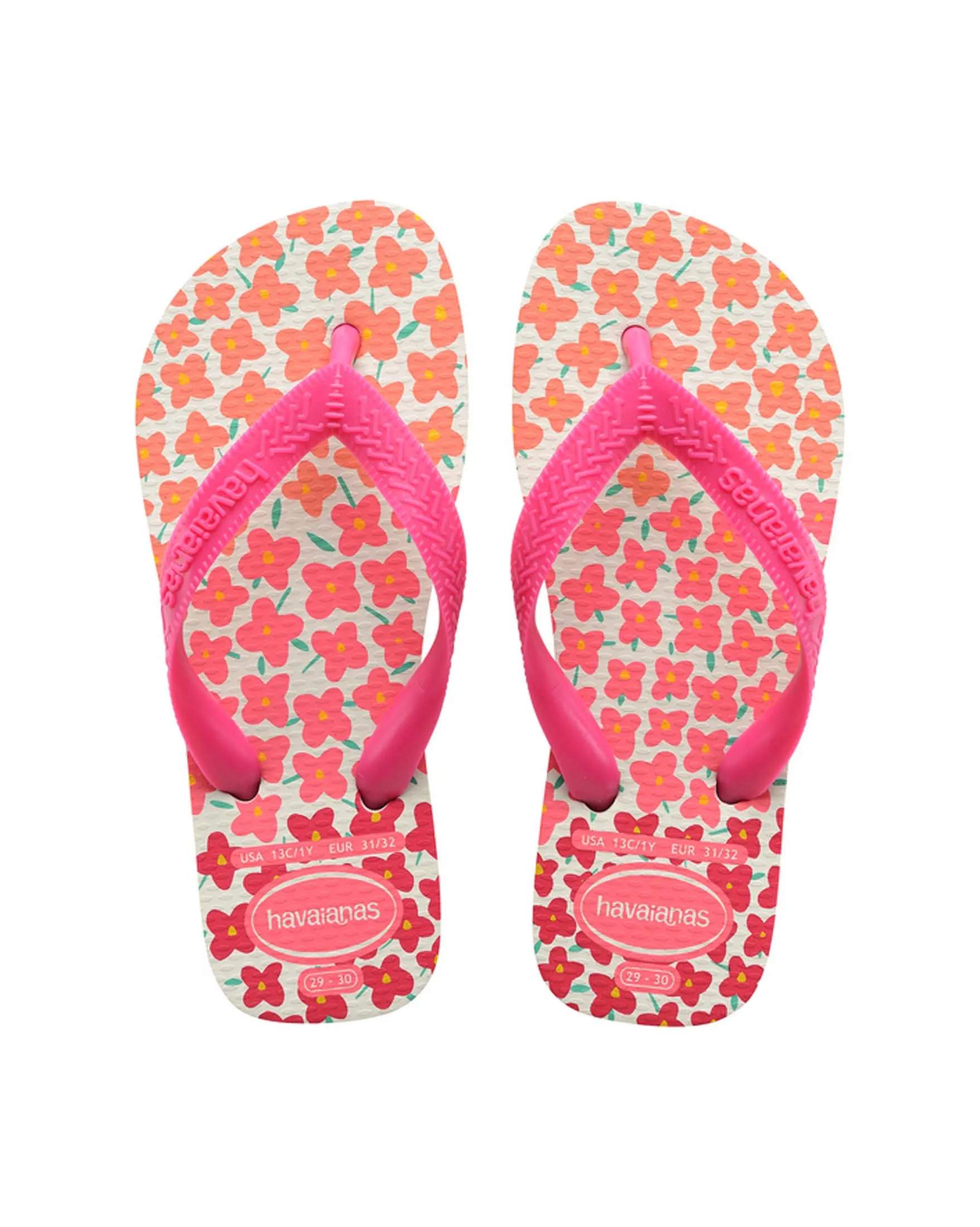 Havaianas Kids Flores a fantasia floreale multicolore e cinturino fucsia 27-36