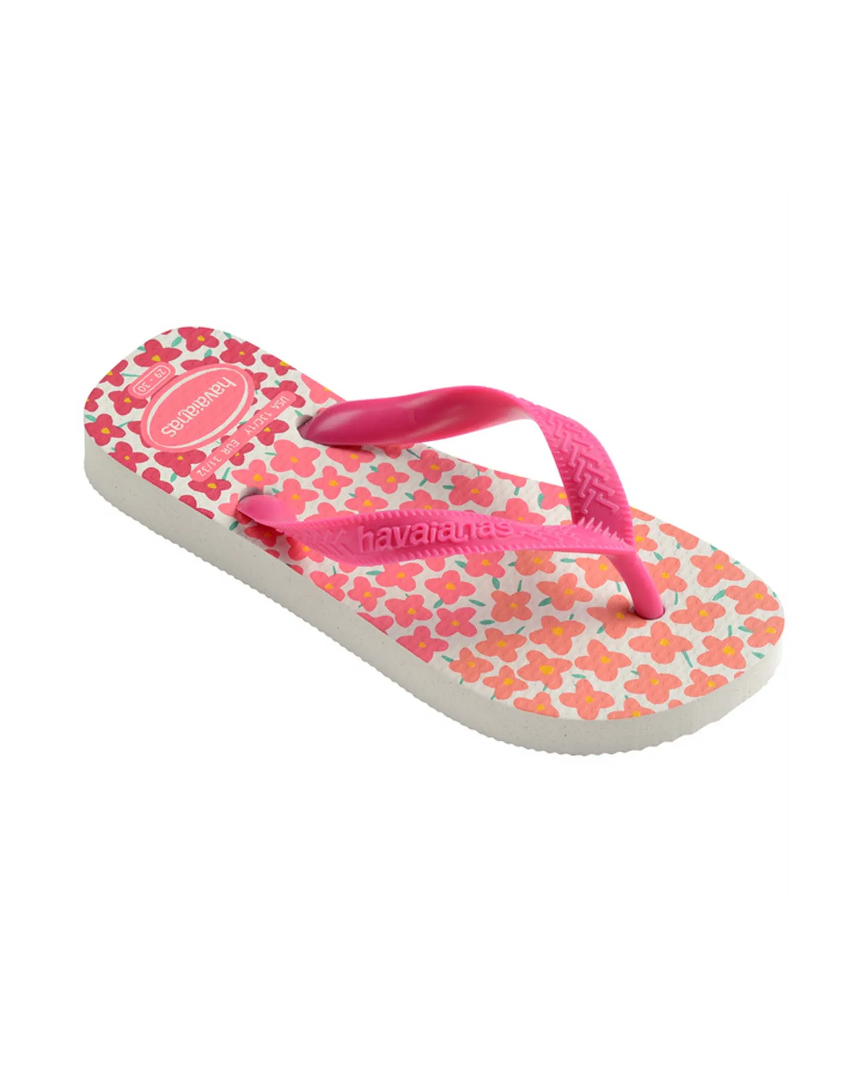 Havaianas Kids Flores a fantasia floreale multicolore e cinturino fucsia 27-36
