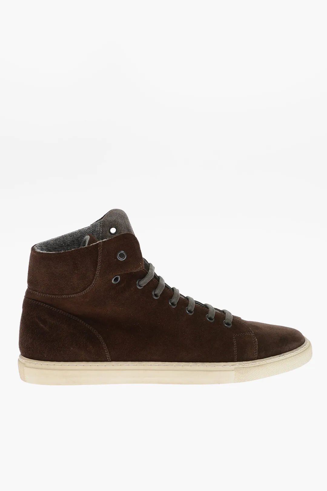 ID Sneakers Alte in Suede con Suola in Gomma