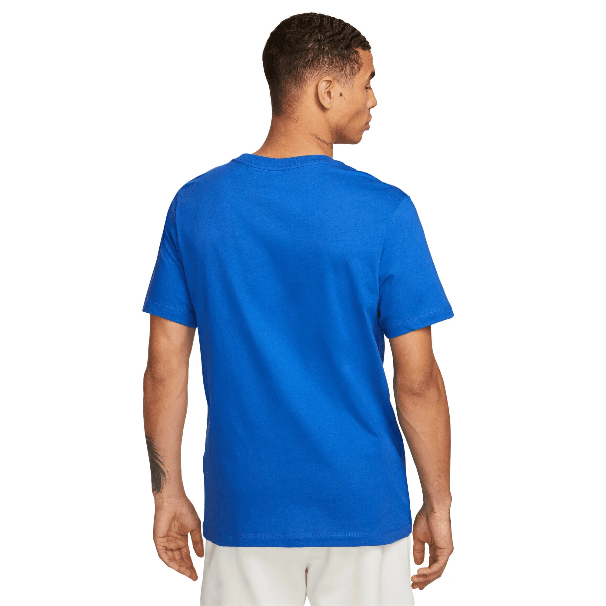 IM NIKE T-SHIRT LOGO CREST BLU UOMO