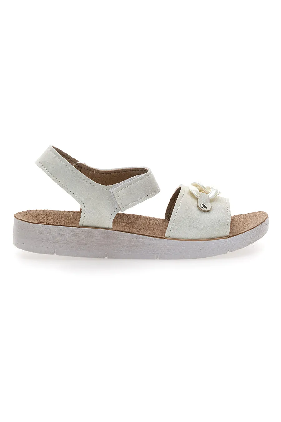   INBLU Sandali Bianchi Con Strappo In Velcro Inblu 26 Cj