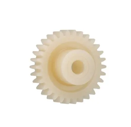 Ingranaggio cilindrico Igus, modulo 3, 22 denti, passo Ø 66mm, semigiunto Ø 24mm, foro Ø 12mm, in Igutek P360