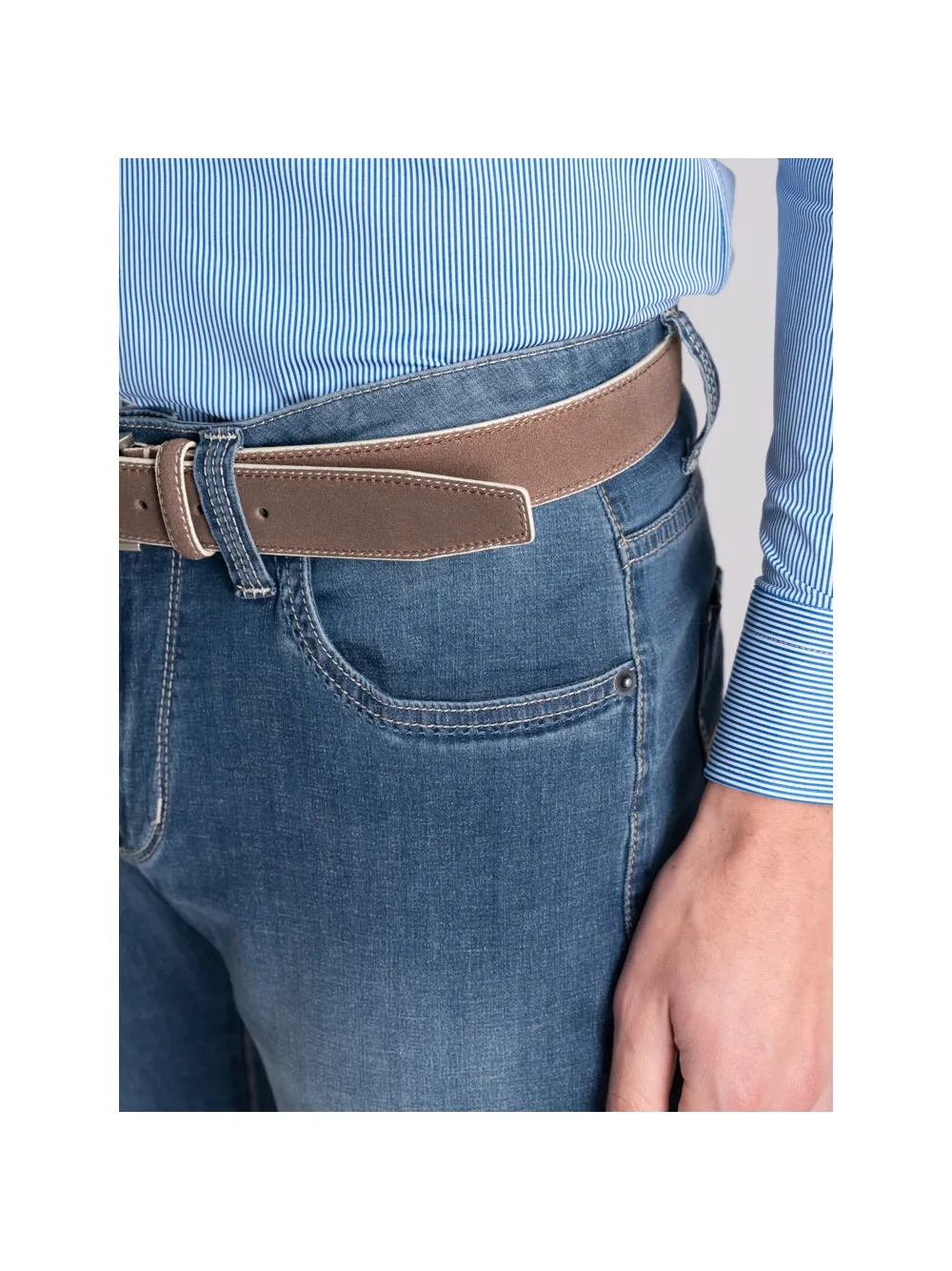 Jeans uomo cinque tasche in denim light
