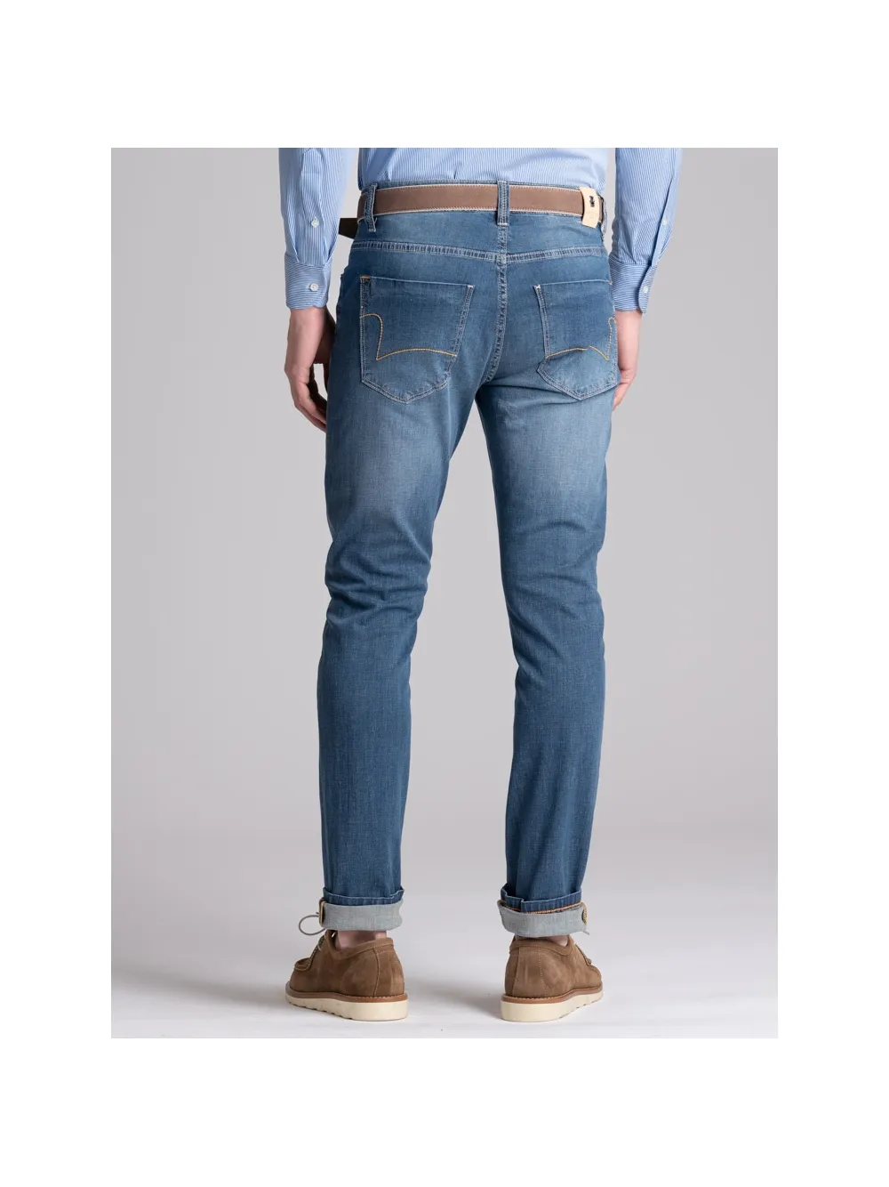 Jeans uomo cinque tasche in denim light