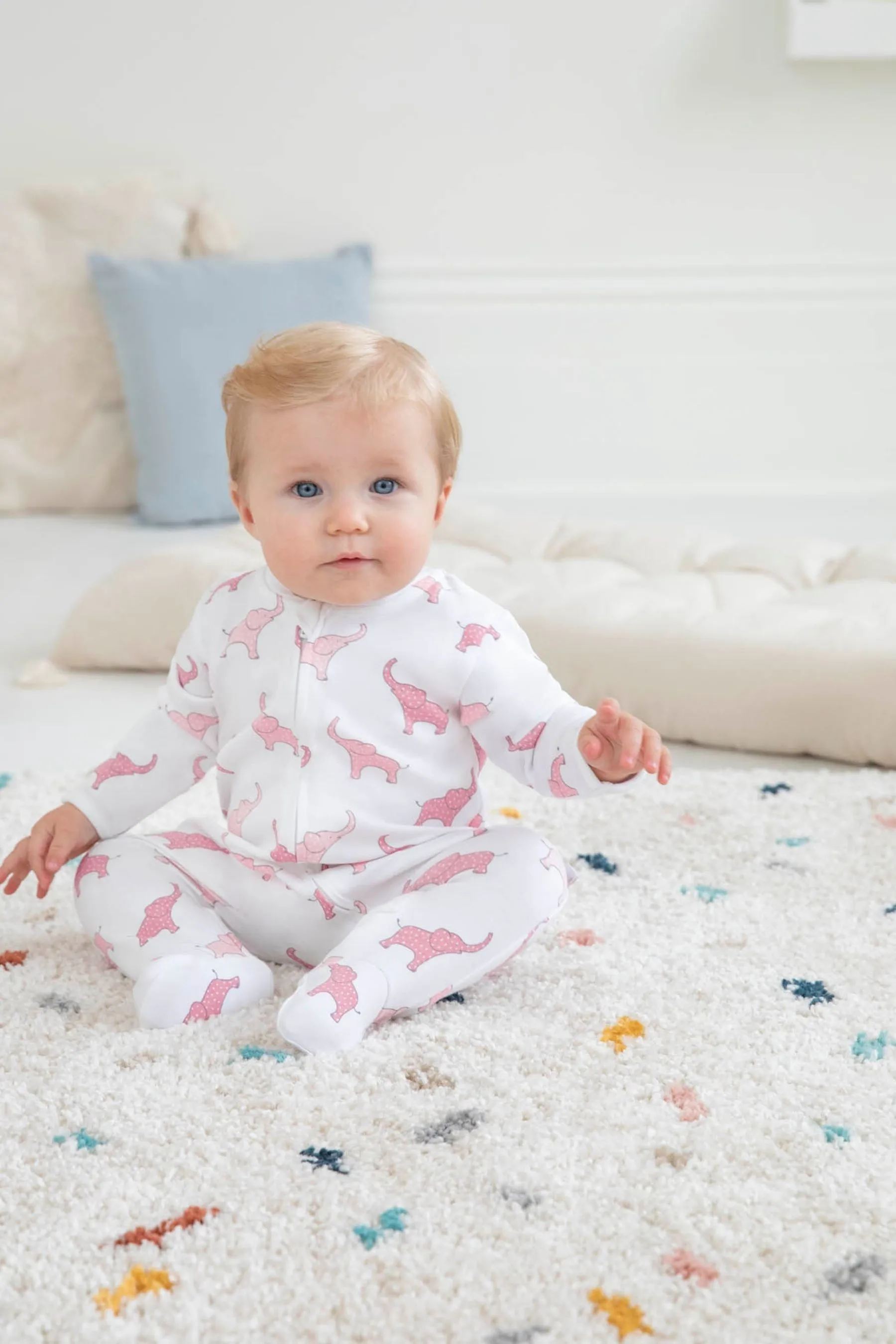 JoJo Maman - Bébé Stampa in cotone Neonati zip    