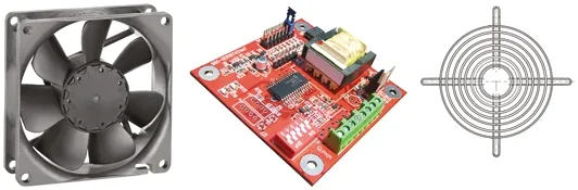 Kit Ventola assiale in c.c. ebm-papst 3400 N, 102m³/h, 12 V c.c., 92 x 92 x 25mm