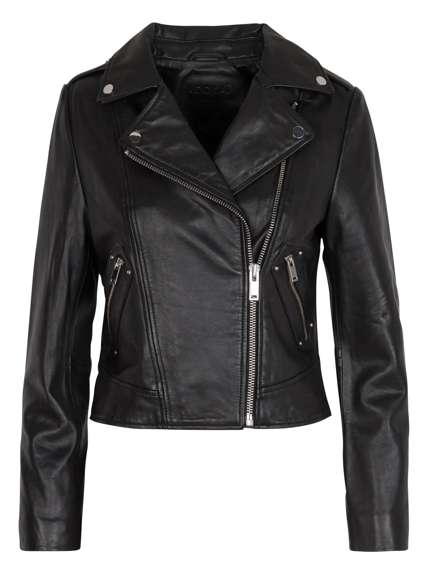  KOOKAI   ROCK - Giacca in pelle corta | Nero