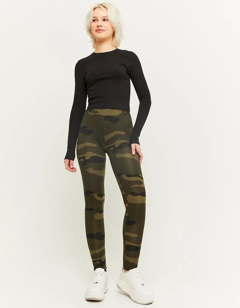 Legging Basici a Vita Alta   