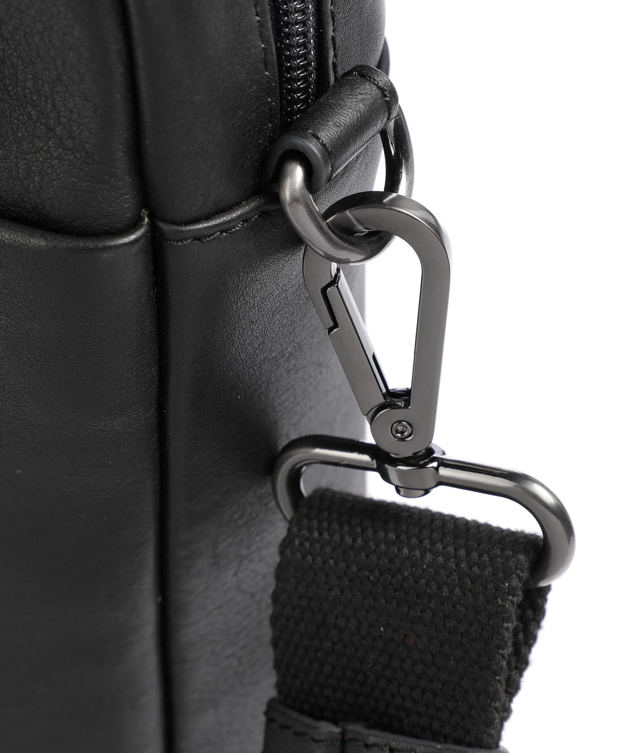  Leonhard Heyden Hamburg Cartella 15″ pelle di vacchetta finemente grana nero  