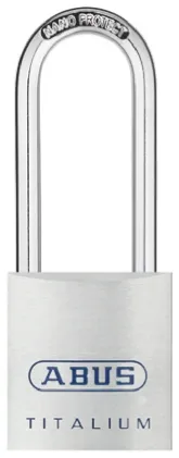 Lucchetto con chiave ABUS per uso interno ed esterno, in Titalium, anello da 7mm, L. 70mm, col Grigio