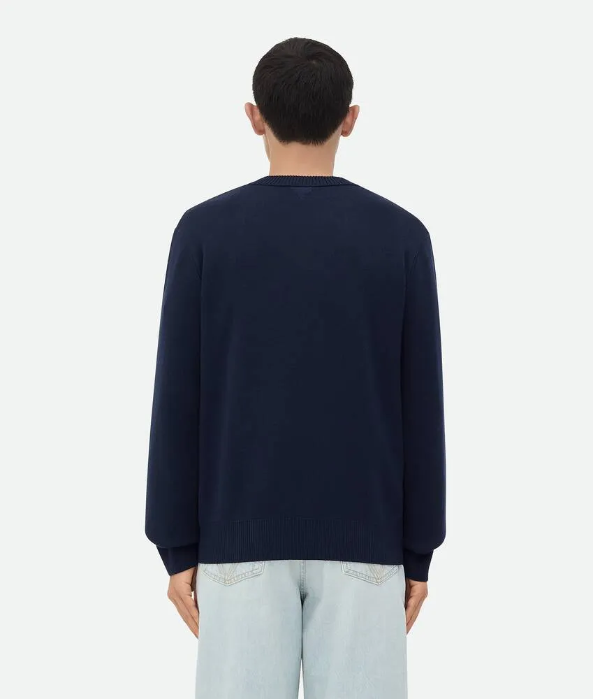 Maglia in lana e viscosa 