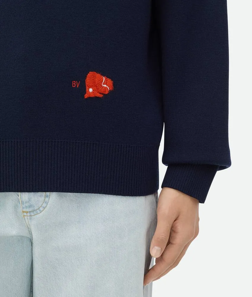 Maglia in lana e viscosa 