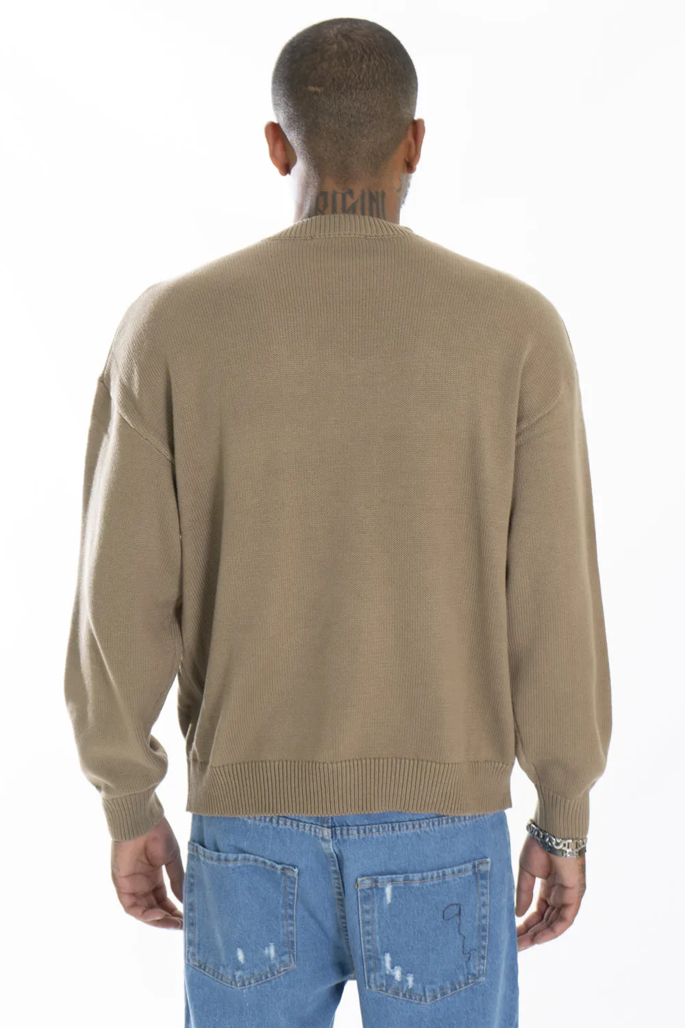 Maglione Uomo Con Scritte Girocollo Art. Mg109