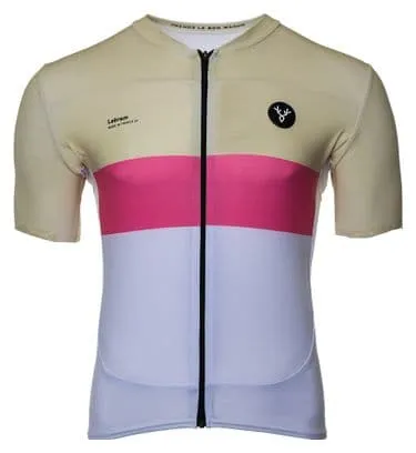 Maillot Manches Courtes LeBram Pas de Peyrol Beige Rose