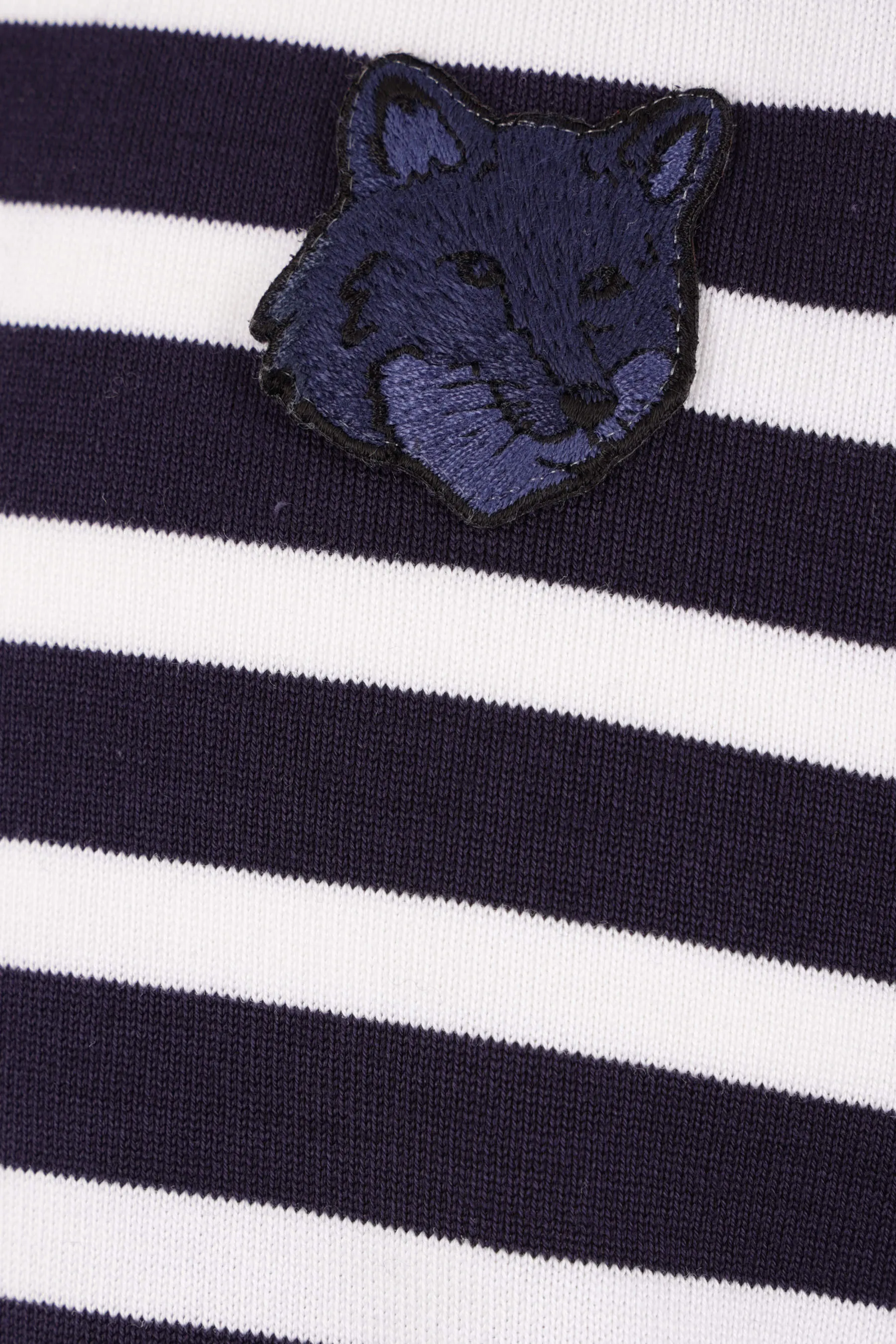  MAISON KITSUNÉ t-shirt a maniche lunghe in jersey a righe 