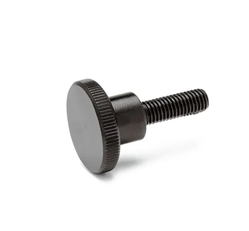 Manopola di serraggio zigrinata Ganter in Acciaio inossidabile, M4 x 20 x 20mm
