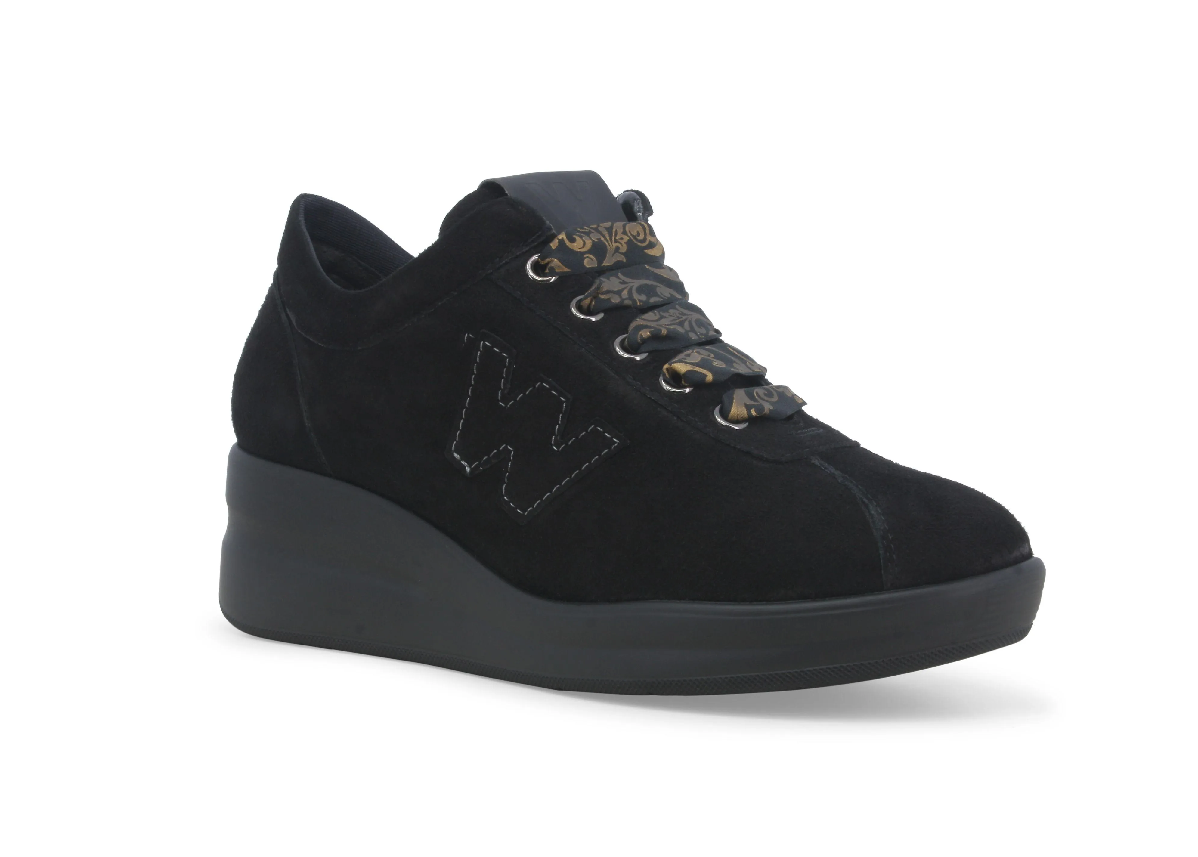 Melluso Sneakers donna in camoscio nero r25656w