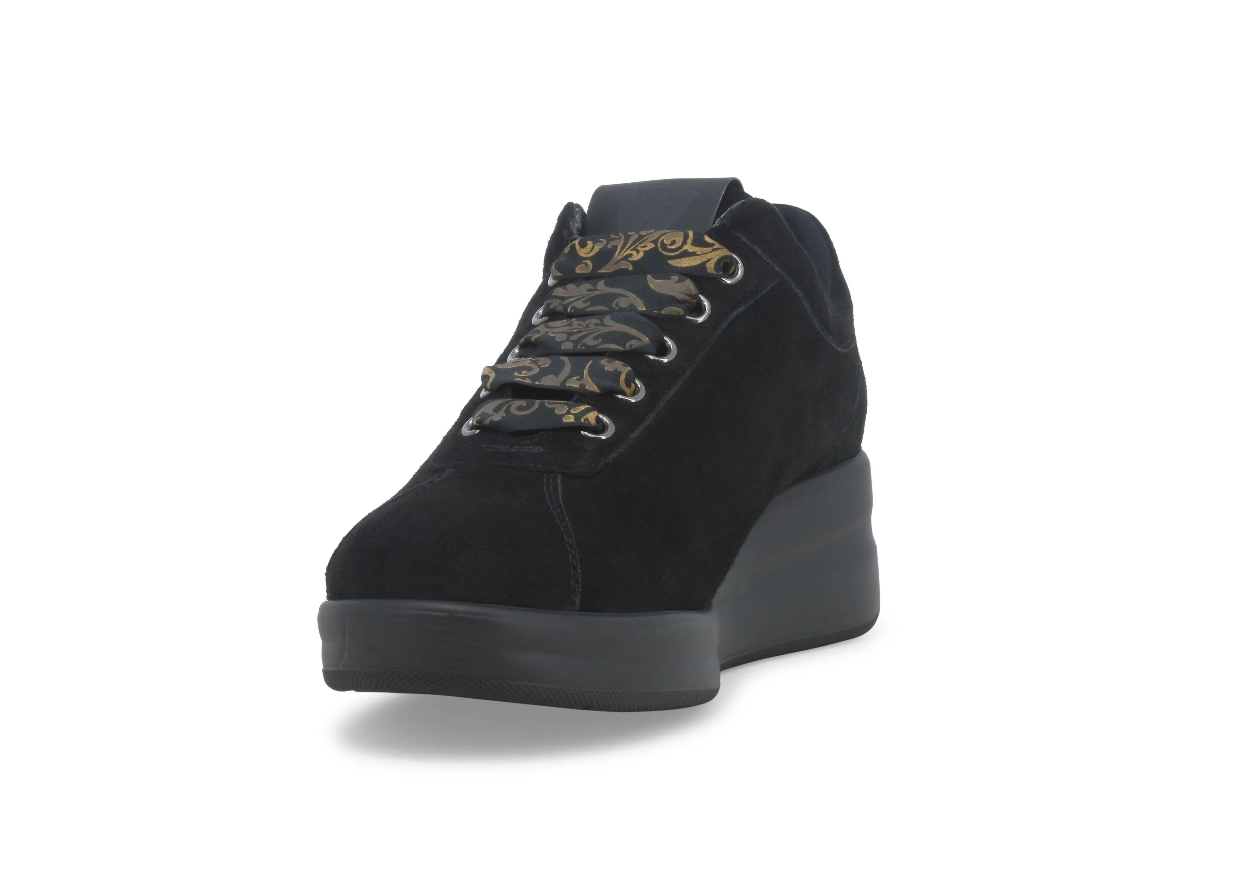Melluso Sneakers donna in camoscio nero r25656w