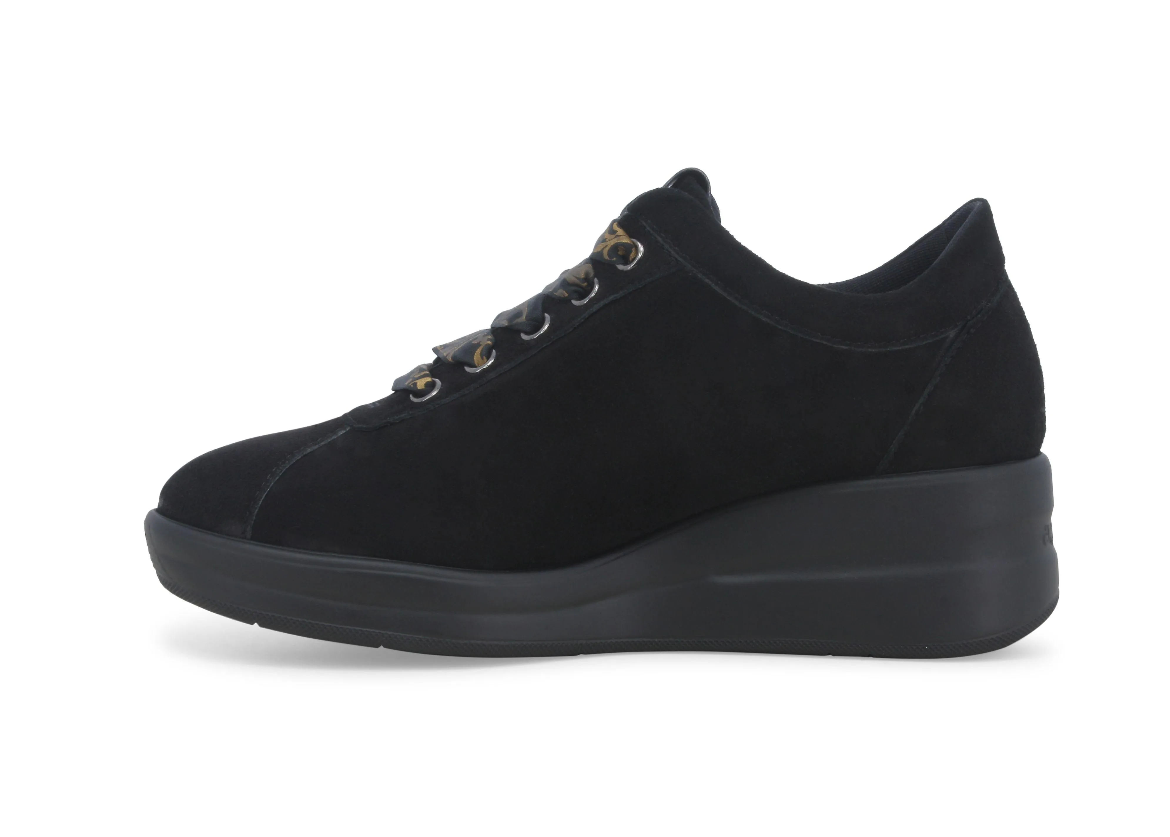 Melluso Sneakers donna in camoscio nero r25656w
