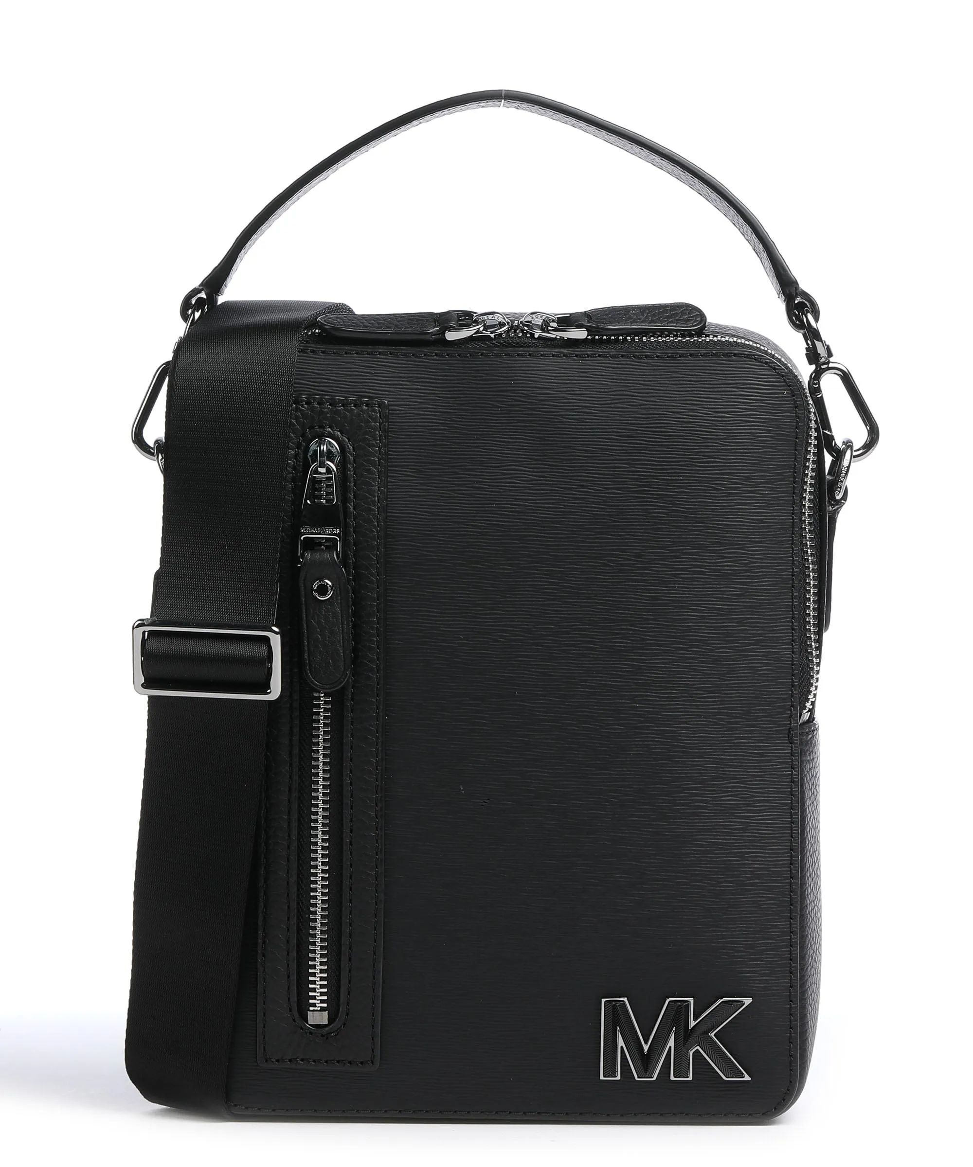  Michael Kors Mariner Borsa a tracolla pelle di vacchetta grana nero  