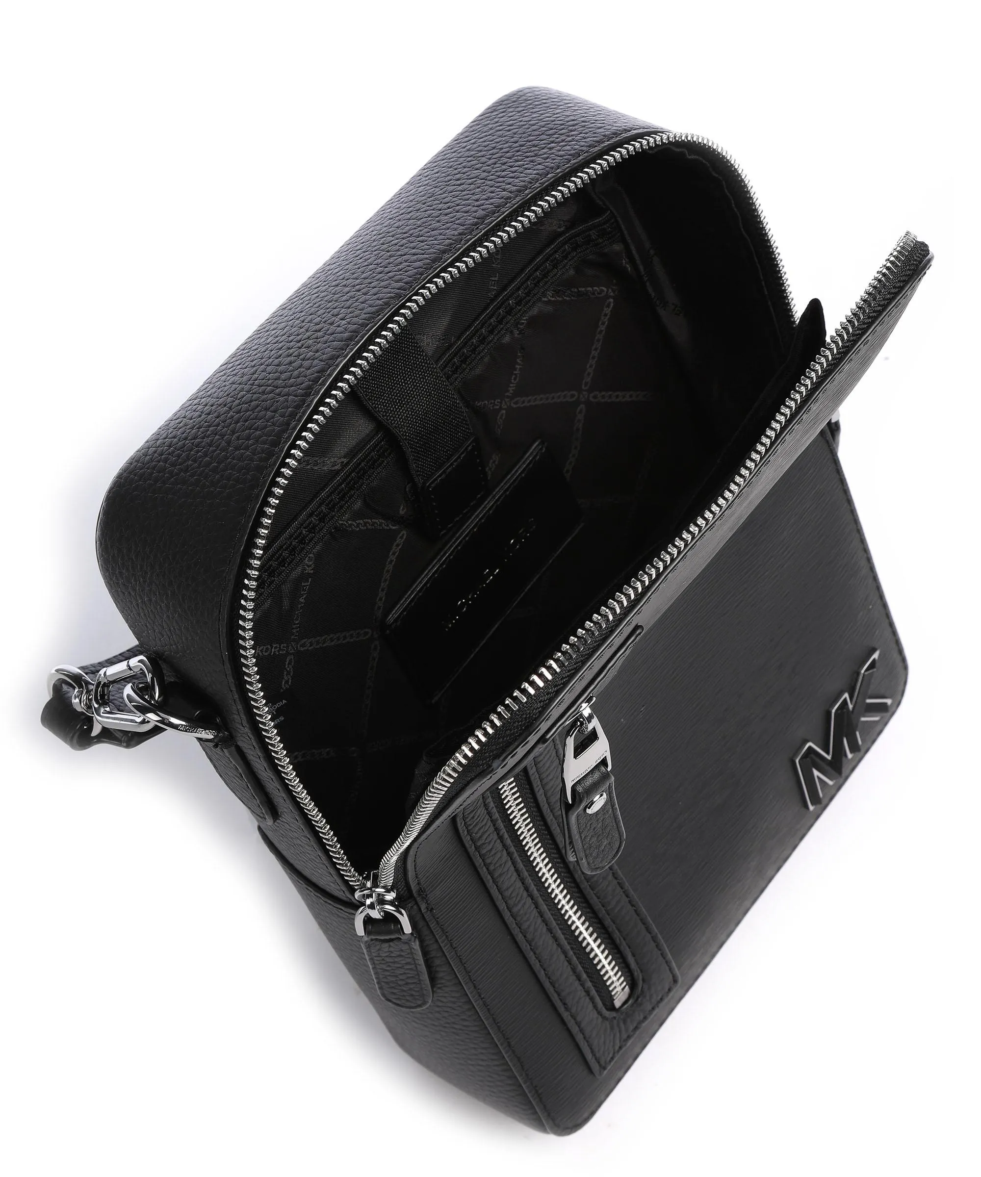  Michael Kors Mariner Borsa a tracolla pelle di vacchetta grana nero  