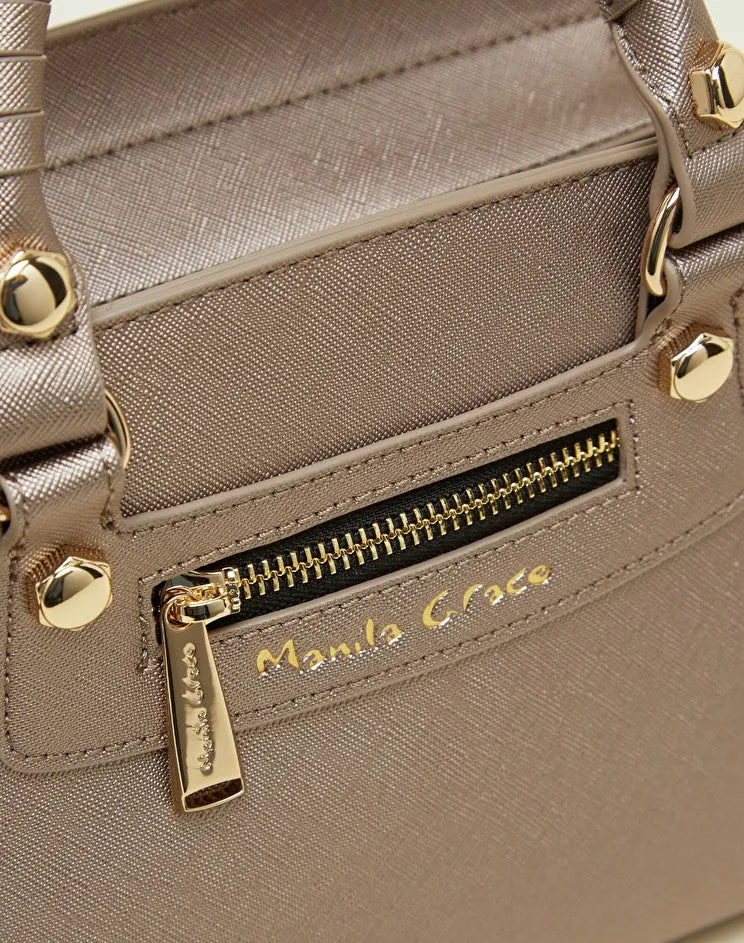 Mirama Small Bag with Manila Grace Logo / Bronze