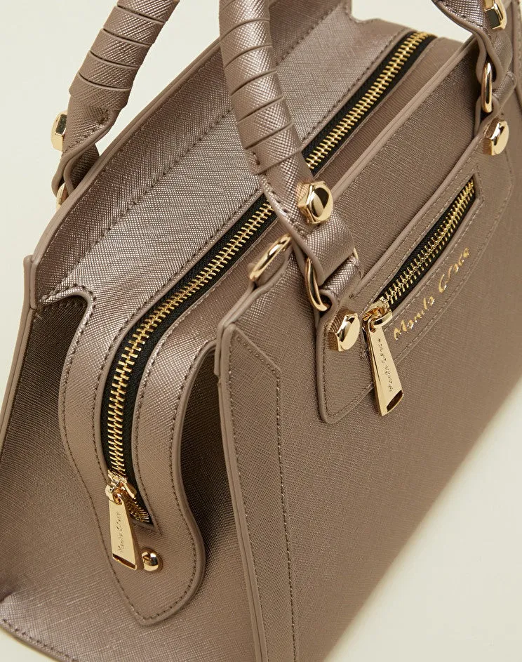 Mirama Small Bag with Manila Grace Logo / Bronze