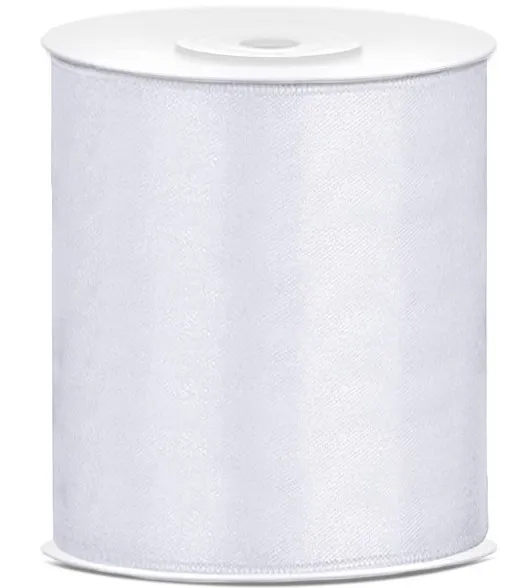 Nastro in raso bianco 25m x 10cm