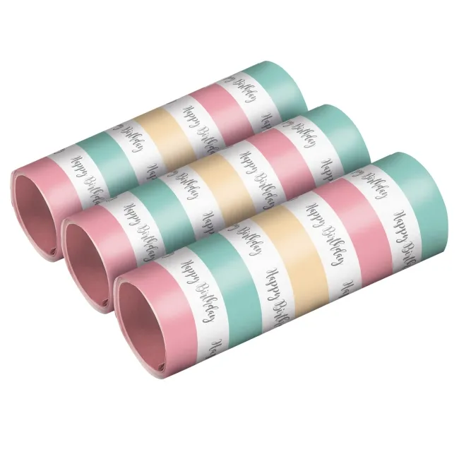 Palloncino rosa Happy Birthday Festoni di buon compleanno - 3 pz.
