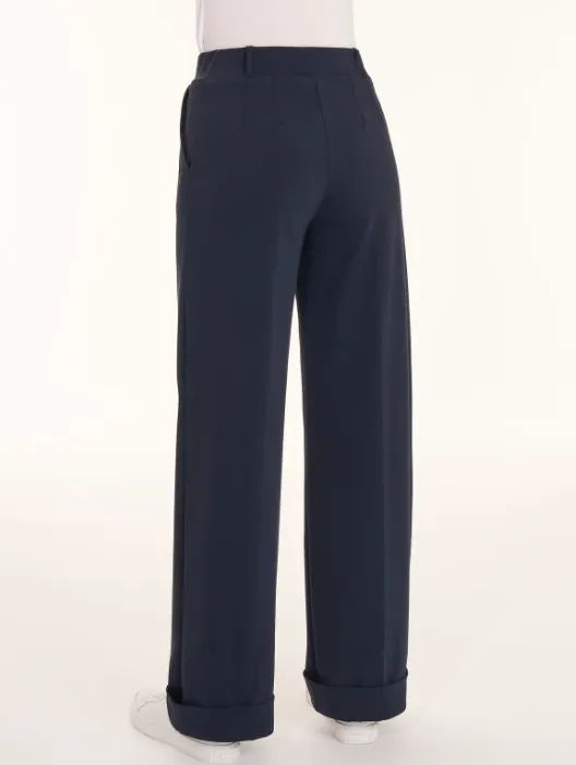 Pantalone ampio con tasche in Compact Light