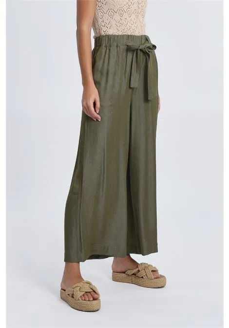 Pantalone donna palazzo P1678 verde
